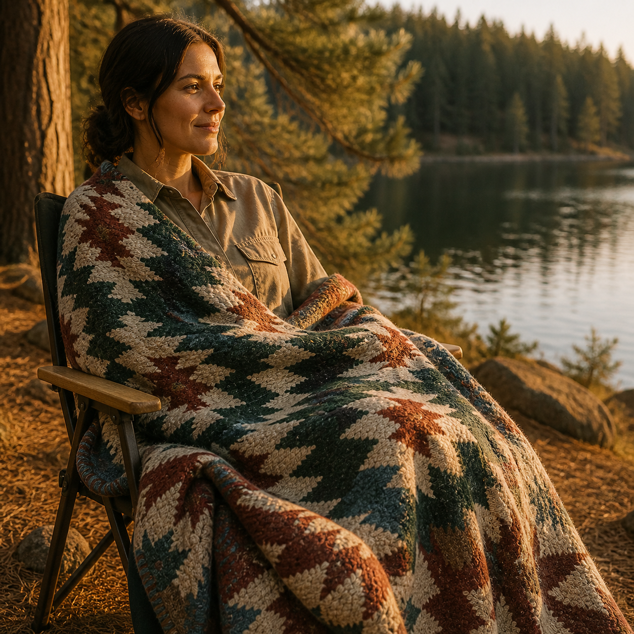 Nuviory Camp Blanket — Lifestyle view